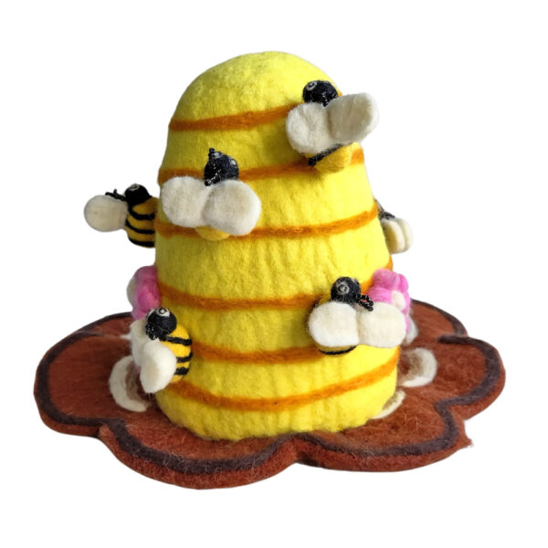 Beehive fairy house
