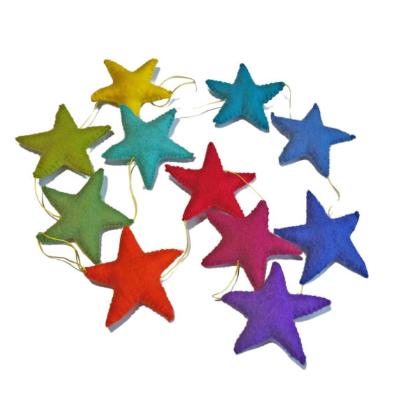 Untitled design - 1 Stars garland - bright colours