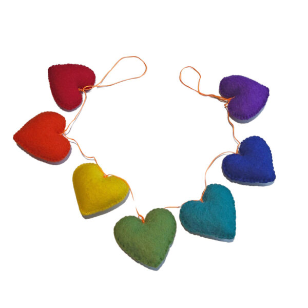 Untitled design - 1 Hearts garland - rainbow colours