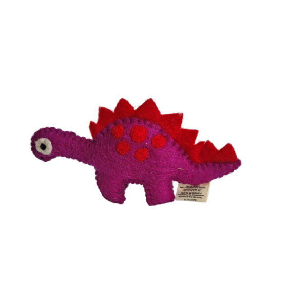 Dinosaur - small maroon with red