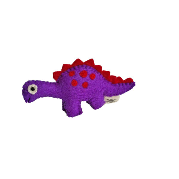 Dinosaur - small purple with red