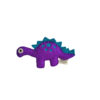 Dinosaur - small purple with turquoise