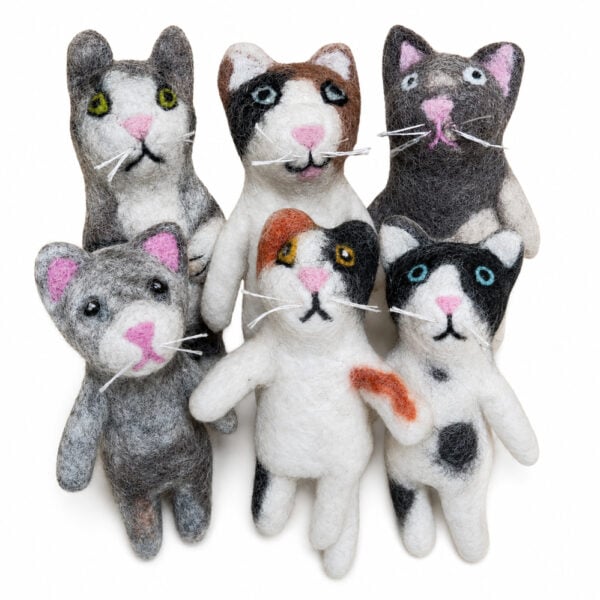 3D finger puppets all cats 3D finger puppets - cats