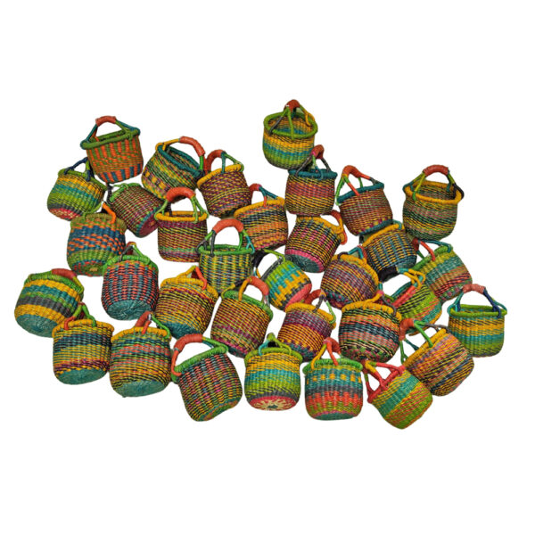 Tiny bolga basket - brights
