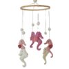 Pink sea horse mobile Sea horse mobile - pink