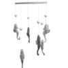 Sea horse mobile - grey