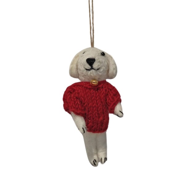 Lamb decoration - red jumper