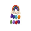 Rainbow and raindrops decoration - small