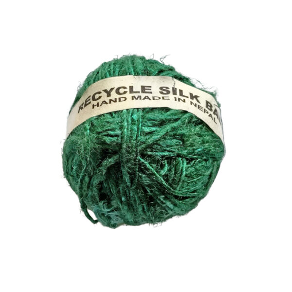 Banana silk yarn - darker green