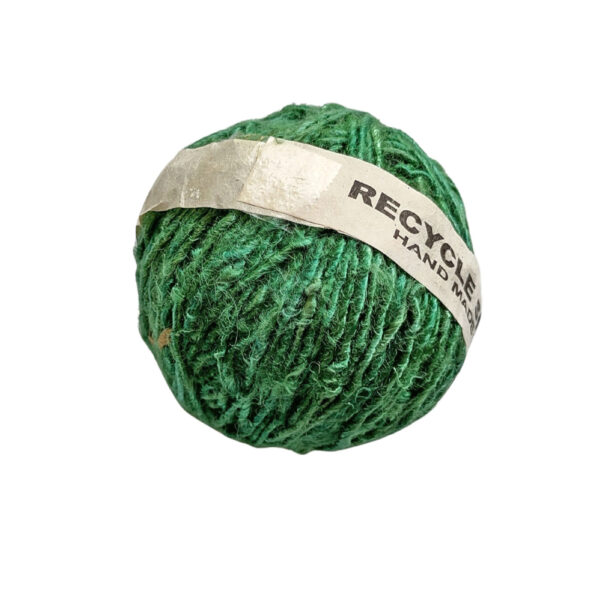 Banana silk yarn - green