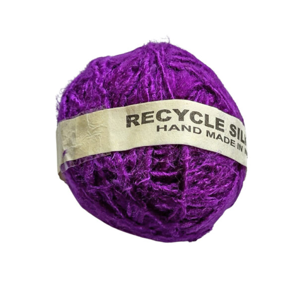 Banana silk yarn - purple