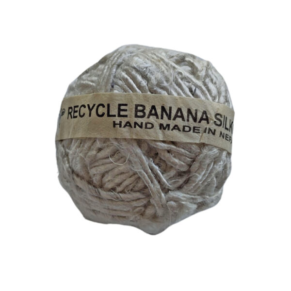 Banana silk yarn - white