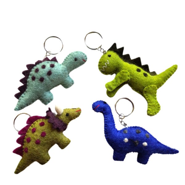 Dinosaur keyring/bag charm- different species