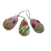 Embroidered egg decoration