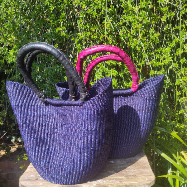 Medium U shoppers - dark blue