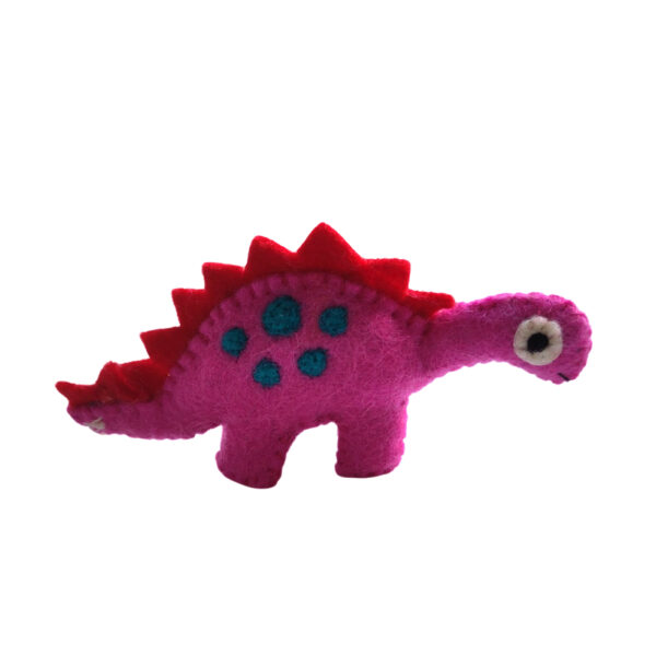 Dinosaur - small pink and turquoise