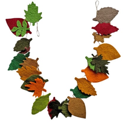 Autumn leaf garland