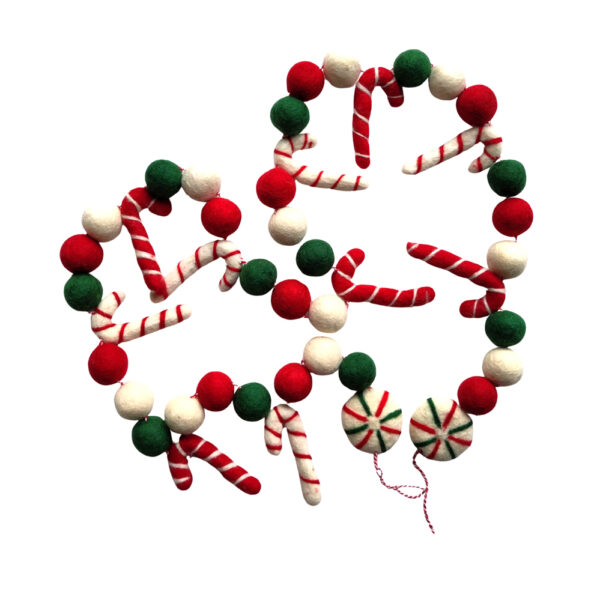 Christmas garland - candy cane