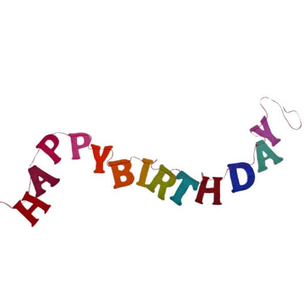 Happy birthday bunting - simple