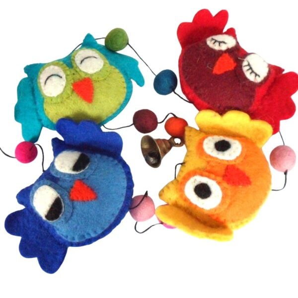 Owls string - primary colours