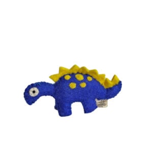 Dinosaur - small blue with yellow