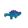 Dinosaur - small turquoise with purple
