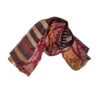 Upcycled sari scarves - maroon