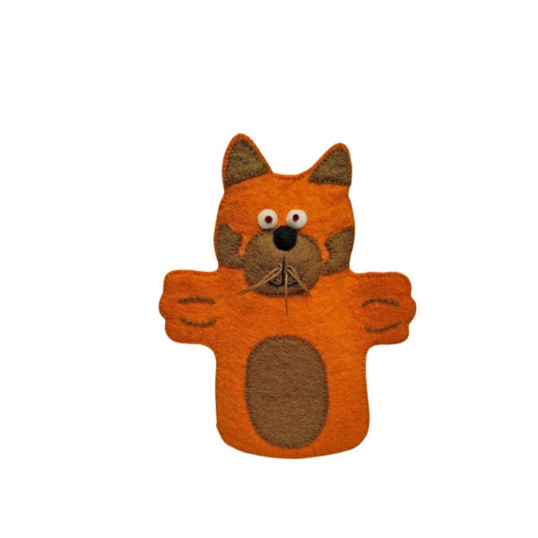 Hand puppet - orange cat