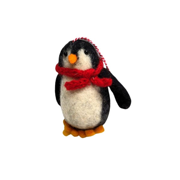 Penguin in a scarf decoration