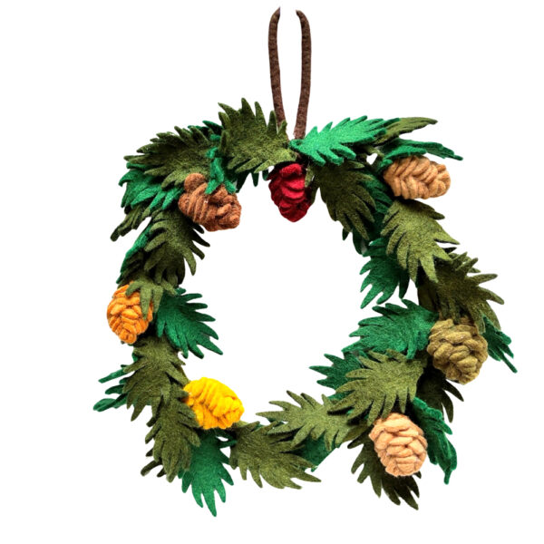 Pine cone wreath