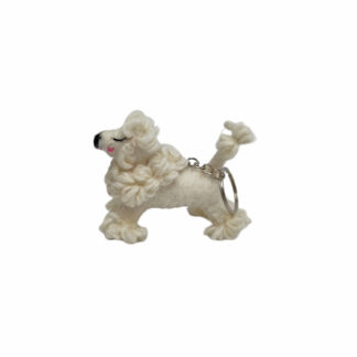 Poodle keyring/bag charm