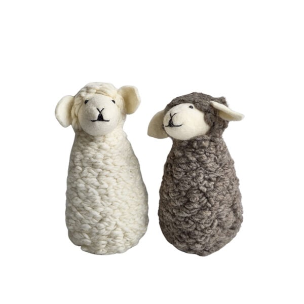 Freestanding very woolly sheep