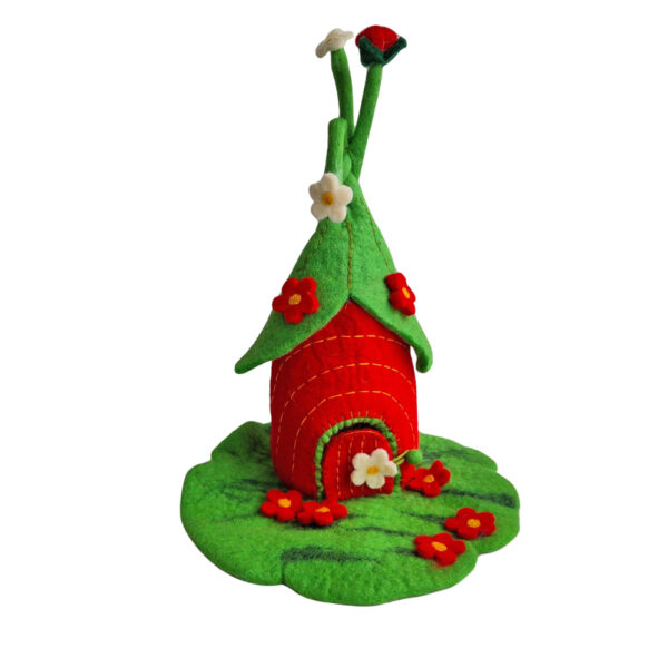 Strawberry fairy house