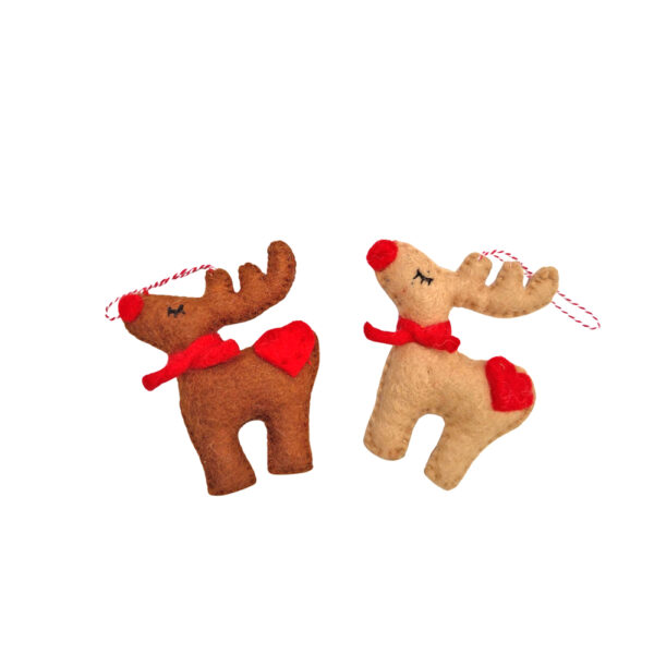 Snooty reindeer decoration
