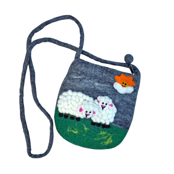 Woolly sheep shoulder bag