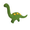 Dinosaur small - green with yellow spots