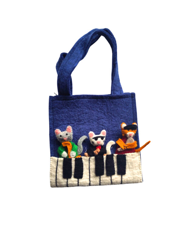 Untitled design - 1 Finger puppet bag - musical cats