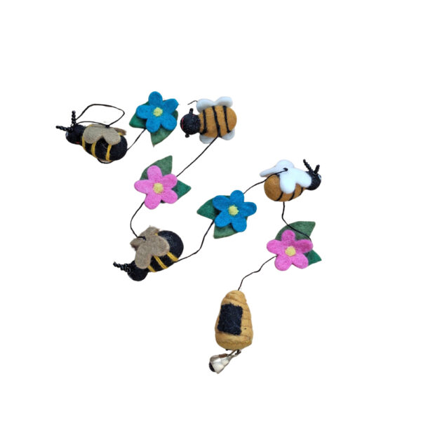 Bees and flowers string