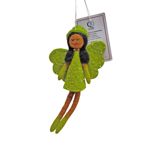 Elegant fairy decoration - green