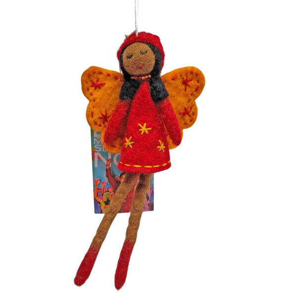 Elegant fairy decoration - red