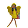 Elegant fairy decoration - yellow