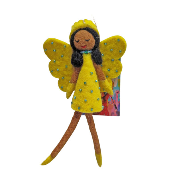 Elegant fairy decoration - yellow