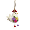 Flowery hen decoration
