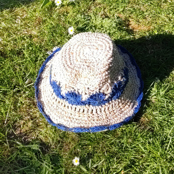 Summer hats for children - blue insert