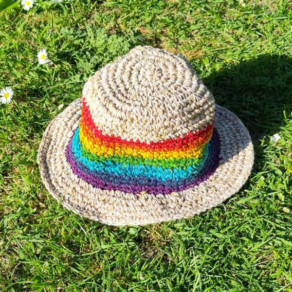 Summer hats for children - rainbow stripes