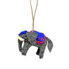 Embroidered elephant decoration