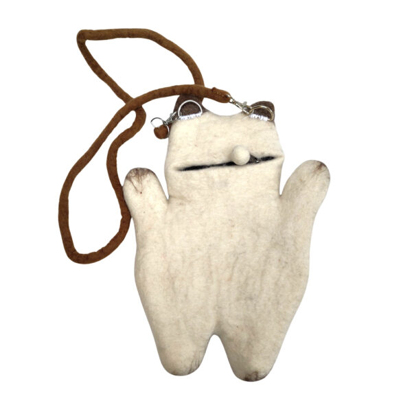 Large cat shoulder bag