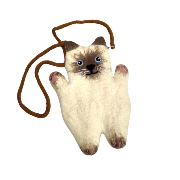 Large cat shoulder bag