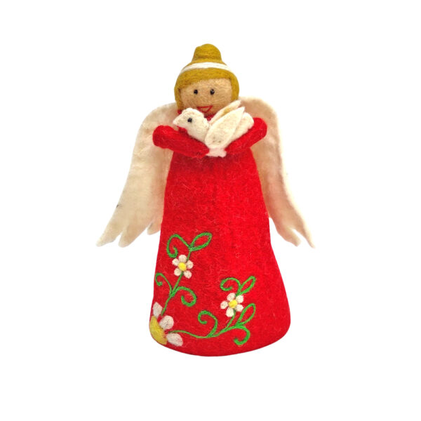 Freestanding red angel