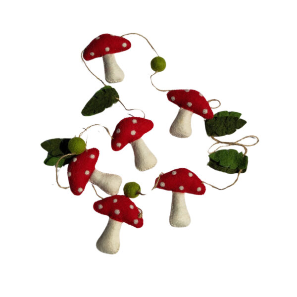 Untitled design - 1 Toadstool garland - red